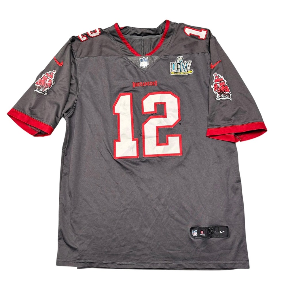 Tampa Bay Buccaneers Jersey Mens 2XL NFL Tom Brady 12‎ Nike Super Bowl LV